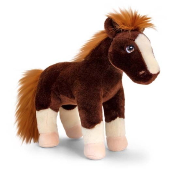 Keeleco Horse Brown Plush Soft Toy