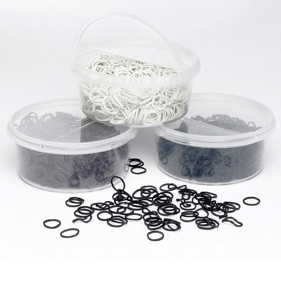Lincoln Plaiting Bands in Half Open Container