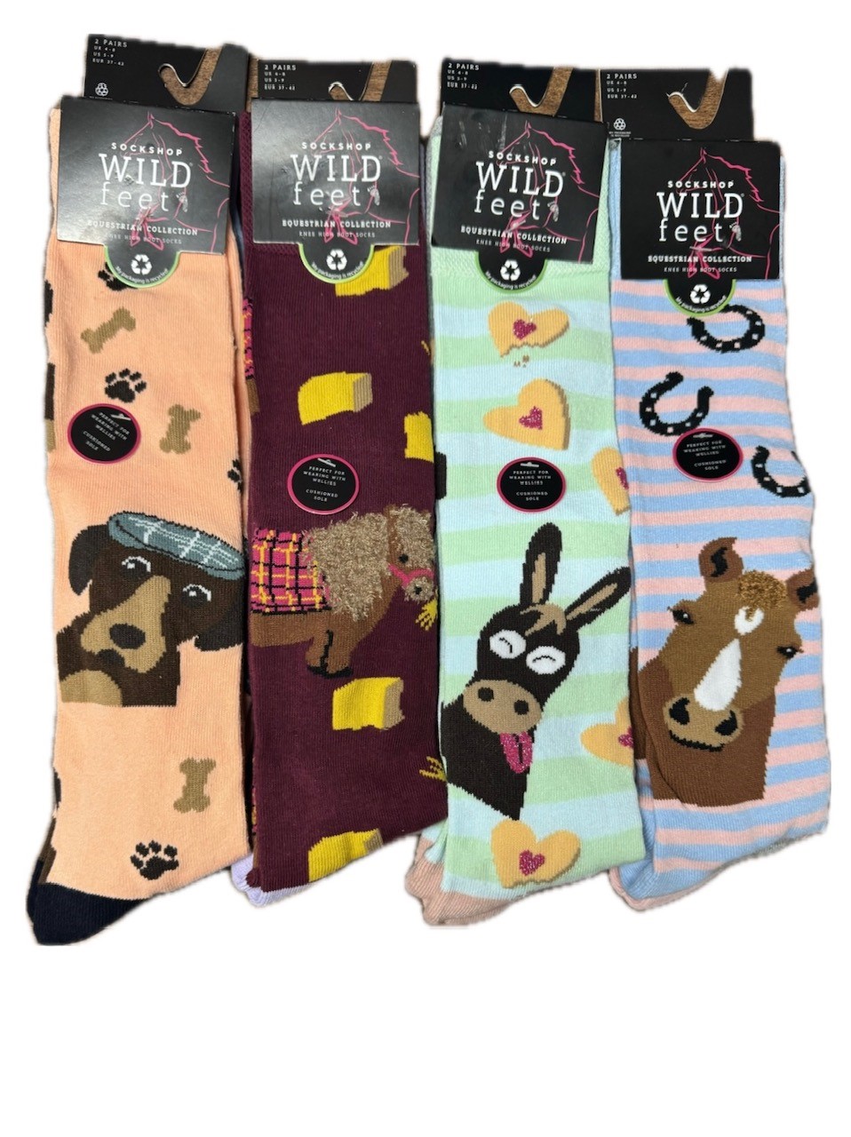 Wild Feet Knee High Boot Socks - 2 Pack