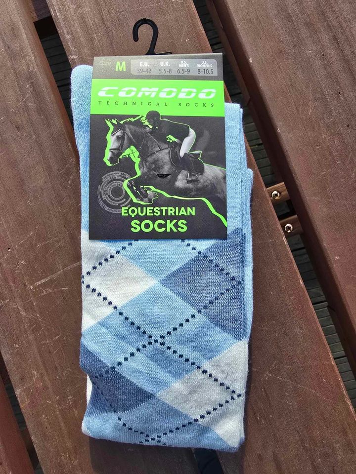 Comodo Argyle Diamond Equestrian Socks