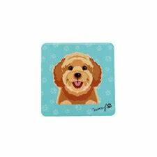 Pet Coasters - Cockapoo - Golden