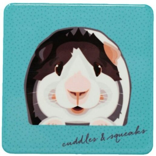 Pet Coasters- Guinea Pig - Black and White