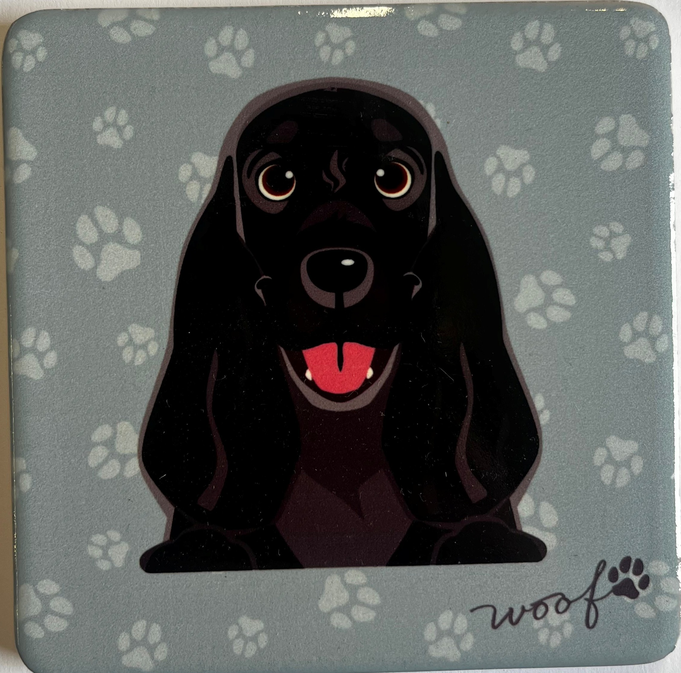Pet Coasters- Cocker Spaniel -Black