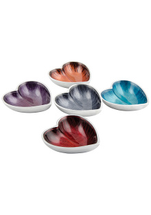 Brushed Recycled Aluminium Heart Dish